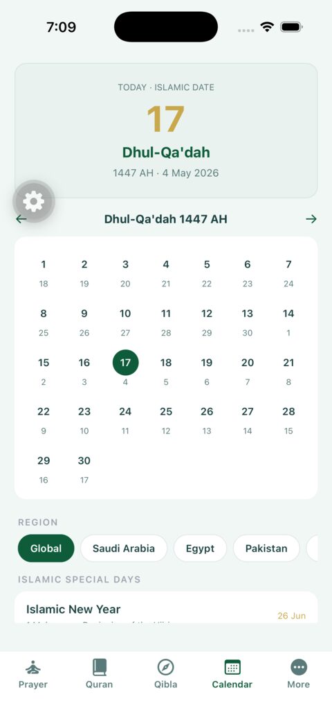 Islamic calendar